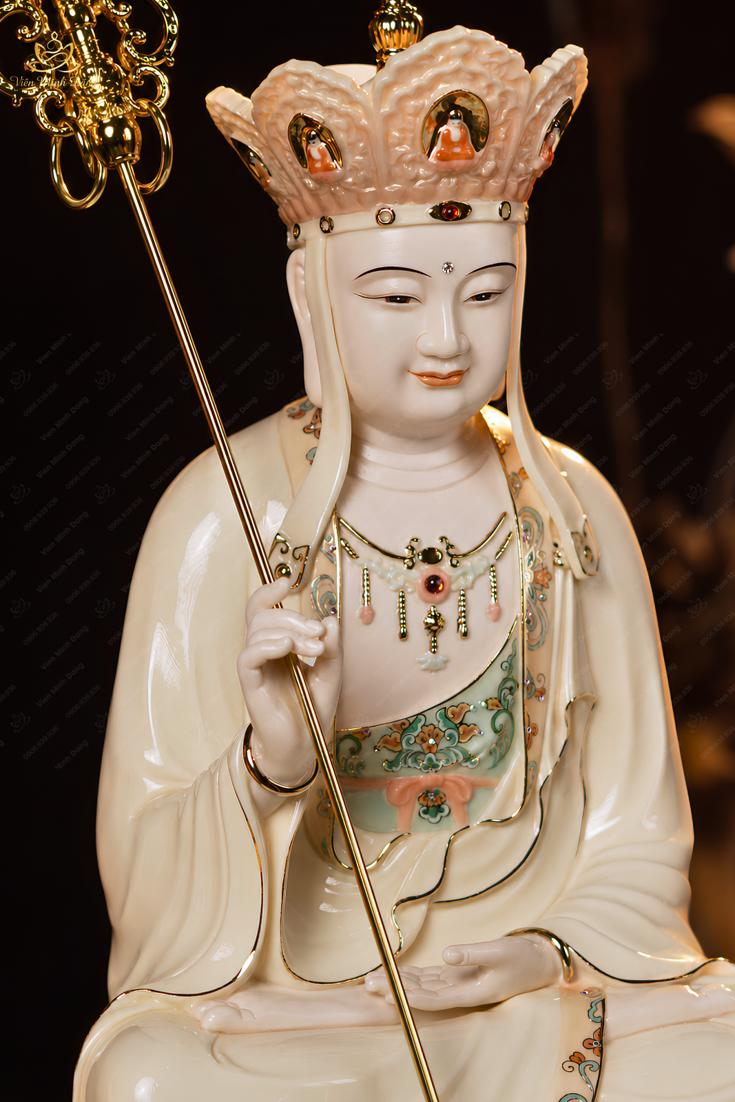 Bộ Tượng Ta Bà Tam Thánh Cát Tường - Ảnh 8