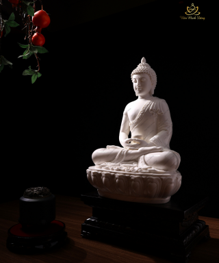 Tôn Tượng Thích Ca Mâu Ni - Sứ Trắng