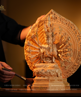 Thiên Thủ Thiên Nhãn - 40cm (Ngồi Thiền)