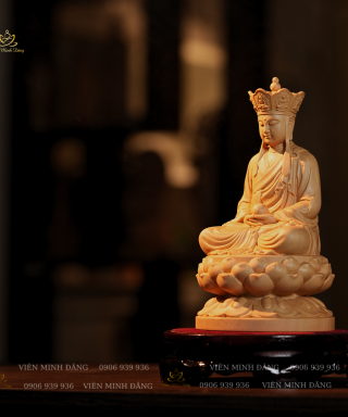 Địa Tạng (Gỗ Bách) - 20cm